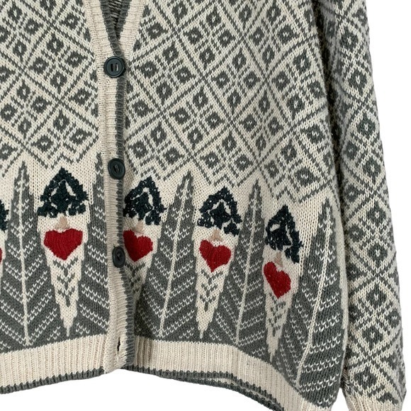 John‎ Rich and Bros. Woolrich Carrot knit open front sweater Sz M - Picture 3 of 4